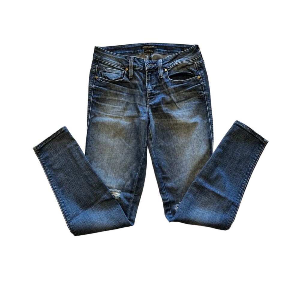 Genetic Denim Womens THE SHYA Distressed Jeans Medium Wash Size 27